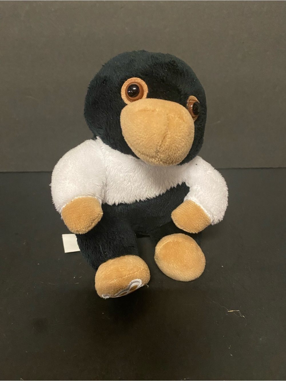 Plush Small Pet Penguin Toy - Black, White & Tan, Build-A-Bear